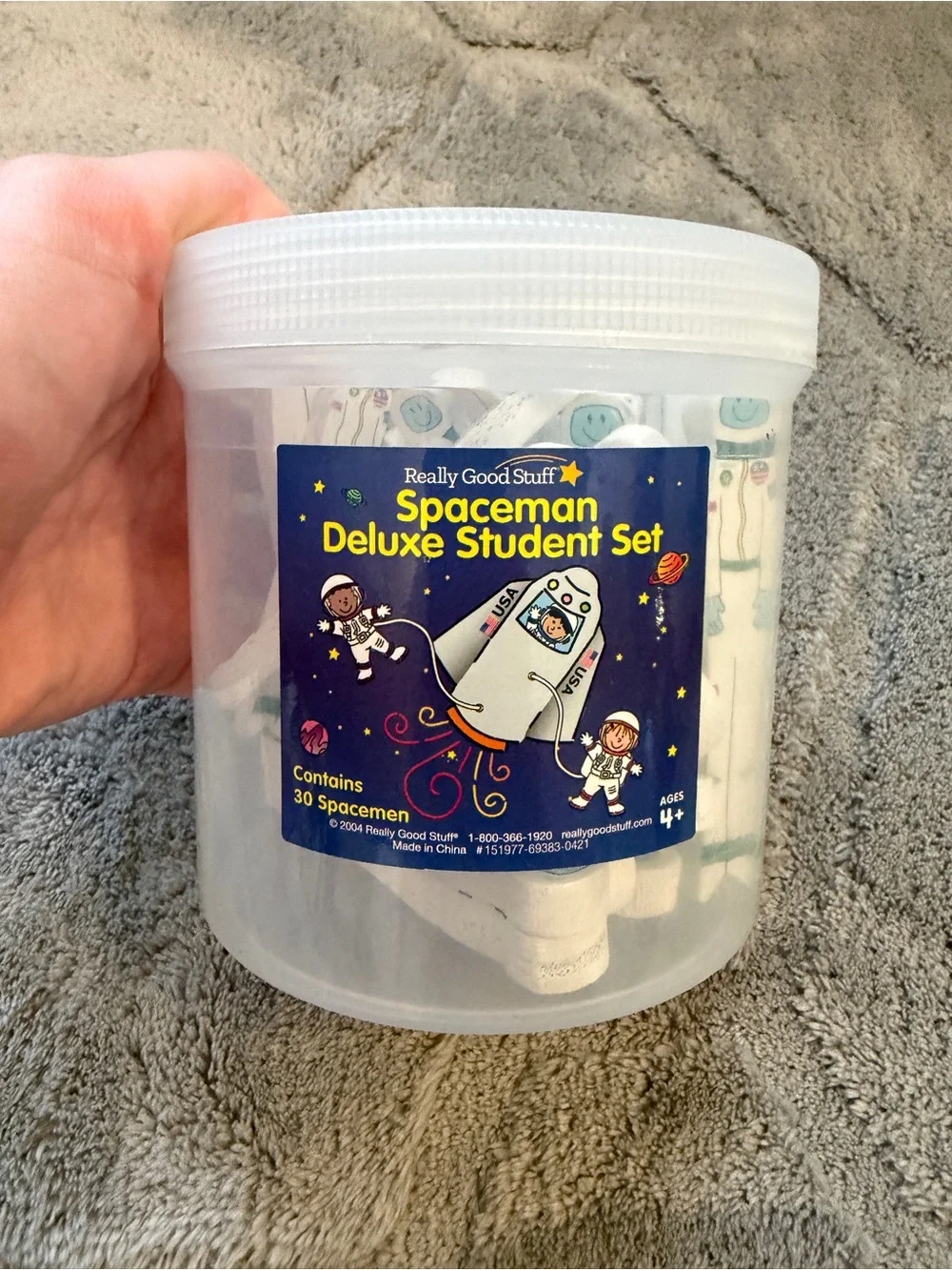 Spaceman Deluxe Student Set Writing Spacers Storage Learning Tool 30 PCS